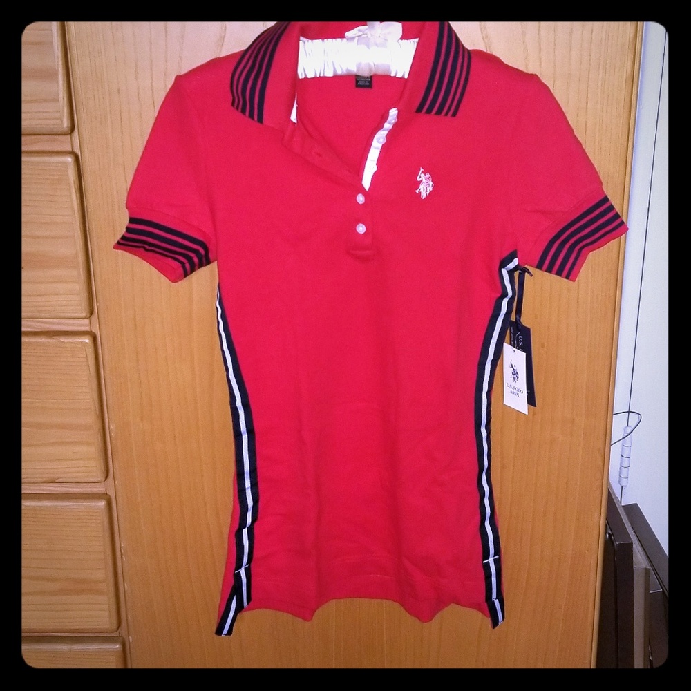 US Polo red shirt NWT size XS